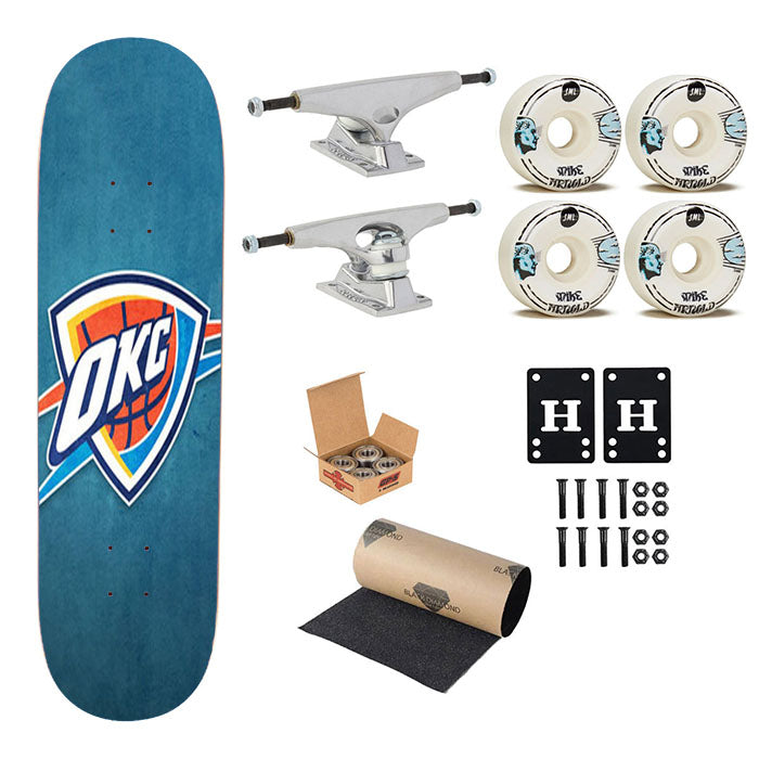 The Oklahoma City Thunder Skateboard Complete Board 8.0" X 31.75"