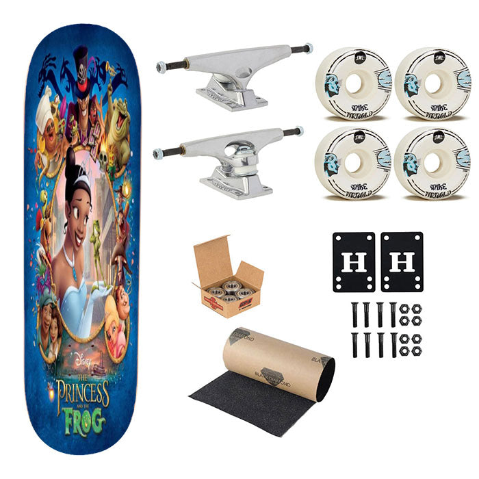 The Princess & The Frog Poster Skateboard Complete Board 8.0" X 31.75"