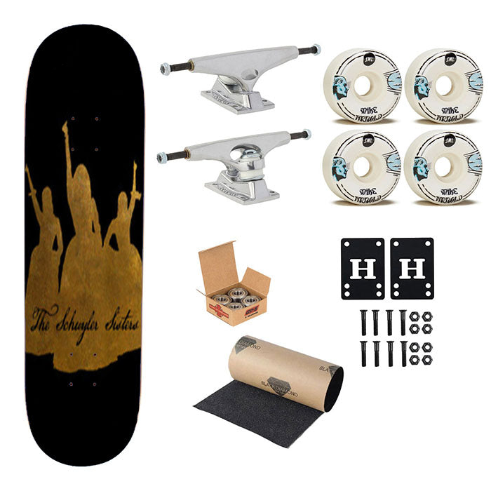 The Schuyler Sisters Hamilton Skateboard Complete Board 8.0" X 31.75"