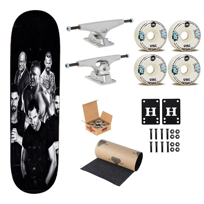 The Shield Black Skateboard Complete Board 8.0" X 31.75"
