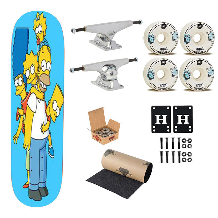 The Simpsons Family Skateboard Complete Board 8.0" X 31.75"