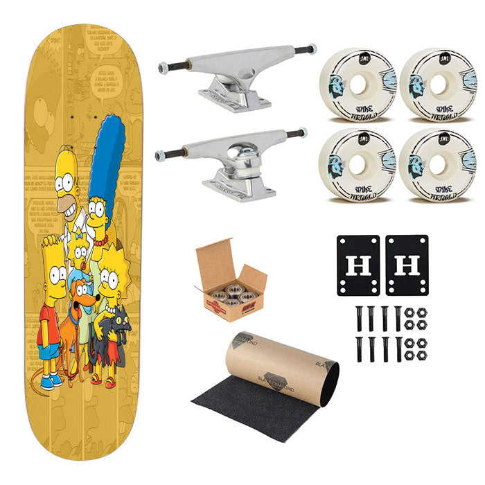 The Simpsons Family Comic Skateboard Complete Board 8.0" X 31.75"