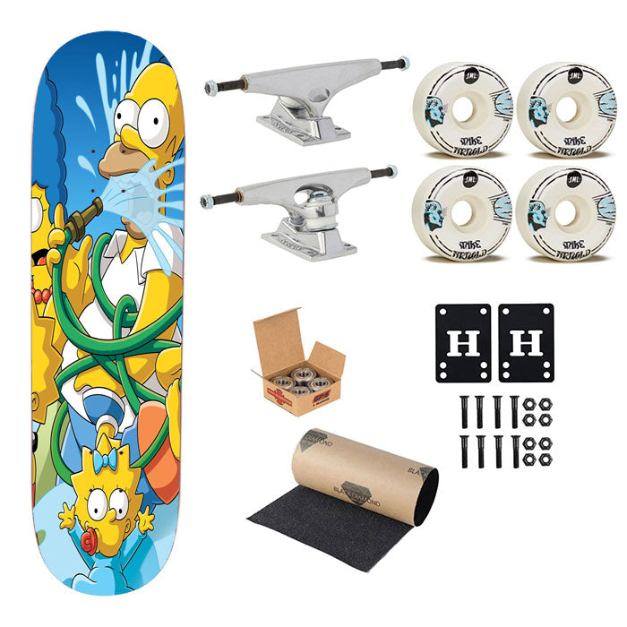 The Simpsons Water Skateboard Complete Board 8.0" X 31.75"