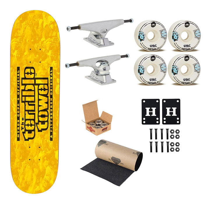 The Terrible Towel Pittsburgh Steelers Skateboard Complete Board 8.0" X 31.75"
