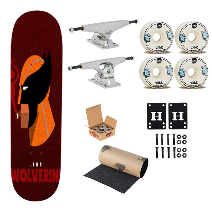 The Wolverine Skateboard Complete Board 8.0" X 31.75"