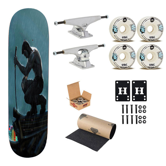 The Wolverine Katana Skateboard Complete Board 8.0" X 31.75"