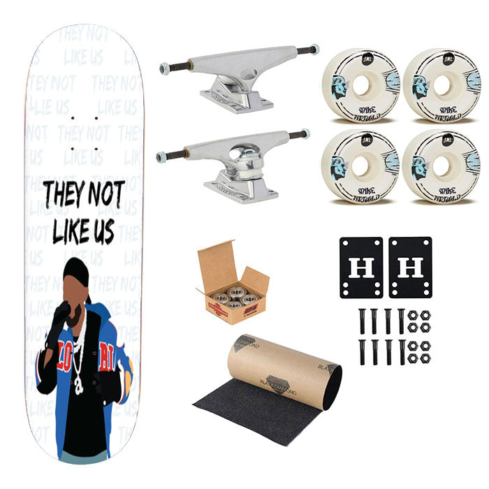 They Not Like Us Skateboard Complete Board 8.0" X 31.75"