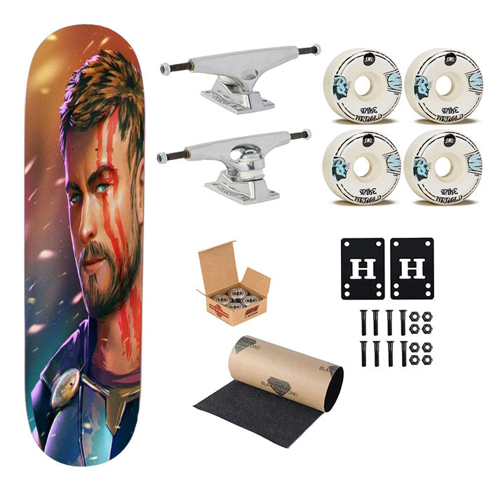 Thor Digital Artwork Skateboard Complete Board 8.0" X 31.75"