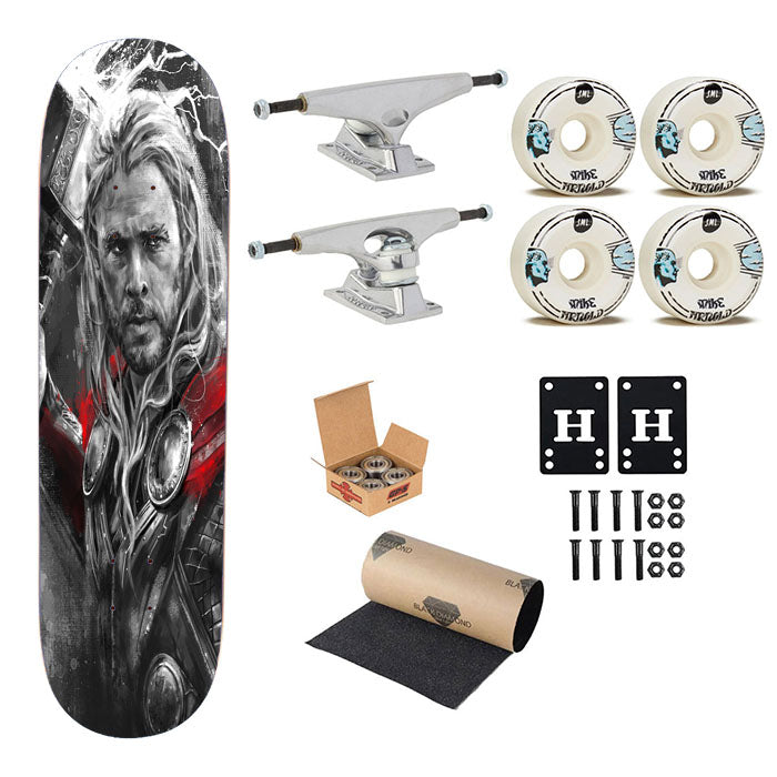 Thor Illustration Skateboard Complete Board 8.0" X 31.75"