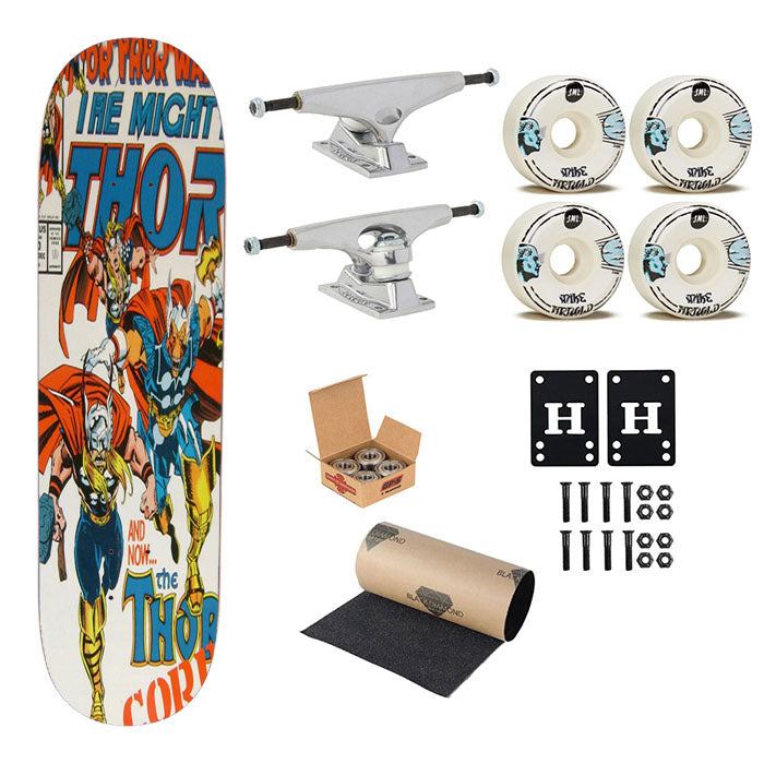 Thor Marvel Dc Comics Skateboard Complete Board 8.0" X 31.75"