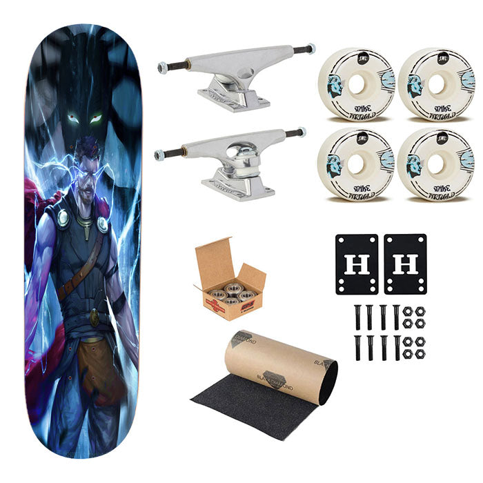 Thor Ragnarok Fan Art Skateboard Complete Board 8.0" X 31.75"