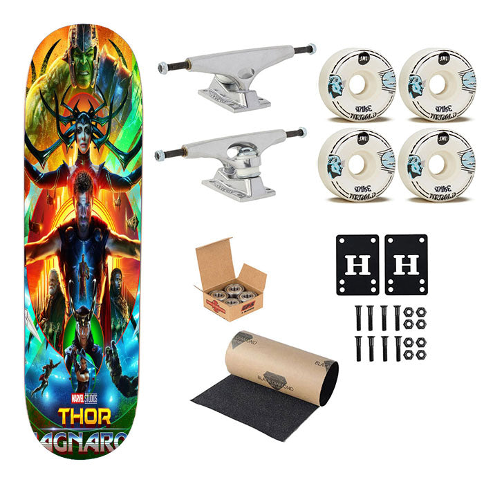 Thor Ragnarok Marvel Poster Skateboard Complete Board 8.0" X 31.75"
