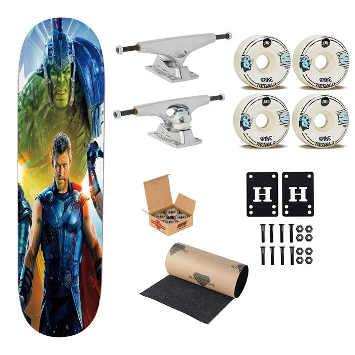 Thor Ragnarok Movie Poster Skateboard Complete Board 8.0" X 31.75"