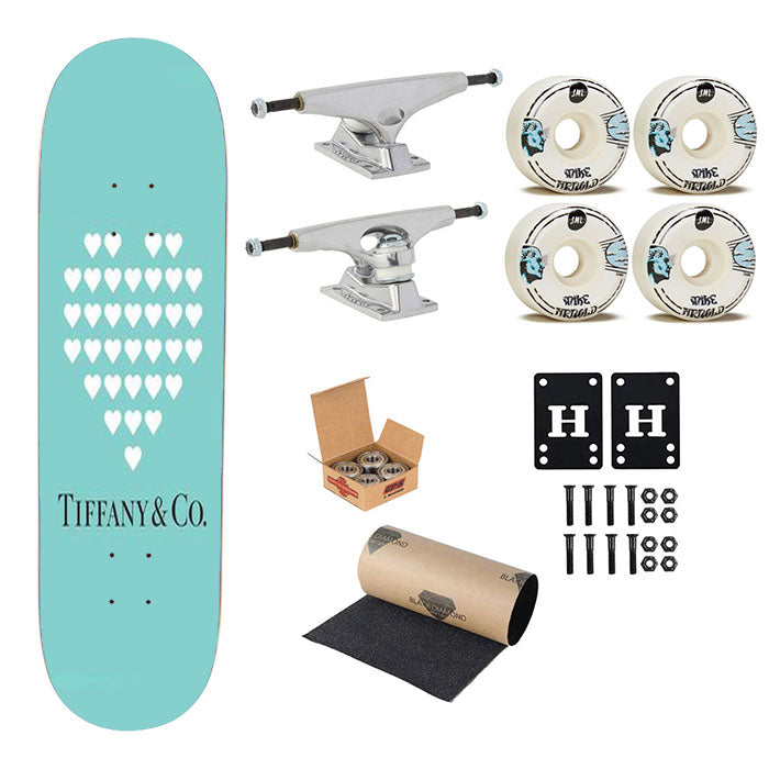 Tiffany And Co Love Collage Skateboard Complete Board 8.0" X 31.75"
