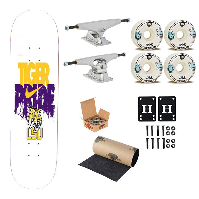 Tiger Pride Lsu Skateboard Complete Board 8.0" X 31.75"