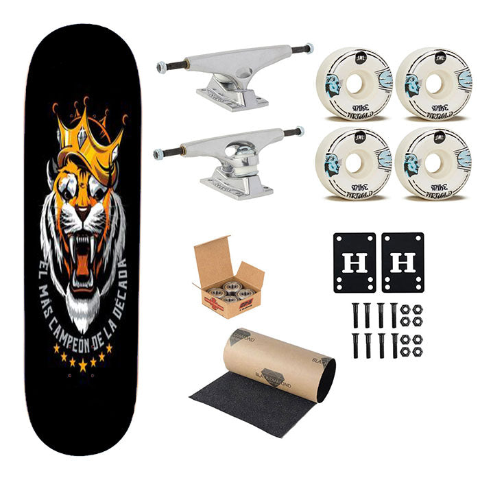 Tigres Uanl Futbol Mascot Skateboard Complete Board 8.0" X 31.75"