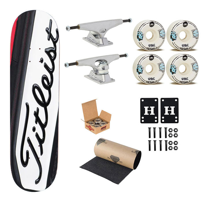 Titleist Bags Golf Logo Skateboard Complete Board 8.0" X 31.75"