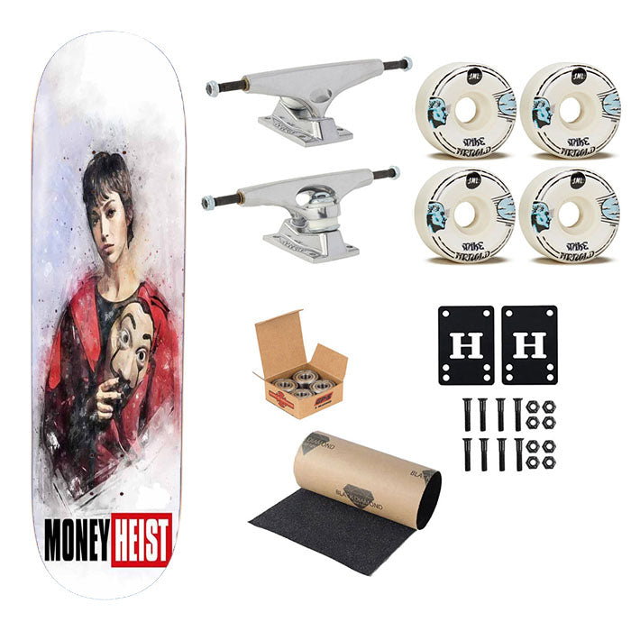 Tokyo Art Money Heist Skateboard Complete Board 8.0" X 31.75"