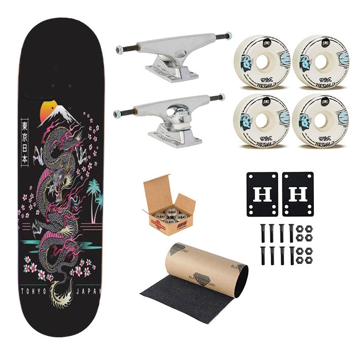 Tokyo Japan Skateboard Complete Board 8.0" X 31.75"
