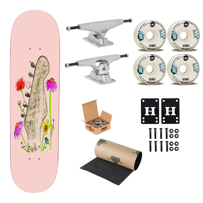 Tom Petty Memorial Heartbreakers You Belong Among The Wild Flowers Skateboard Complete Board 8.0" X 31.75"