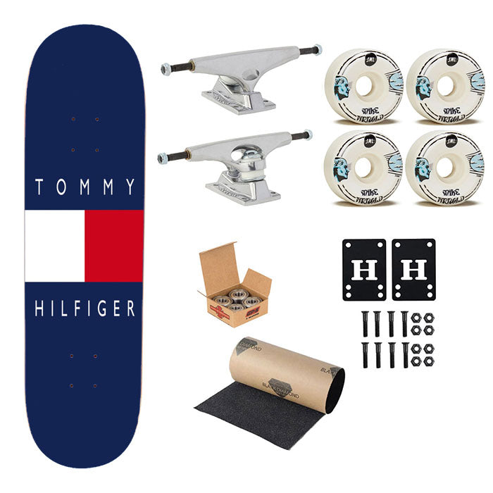 Tommy Hilfiger Logo Skateboard Complete Board 8.0" X 31.75"