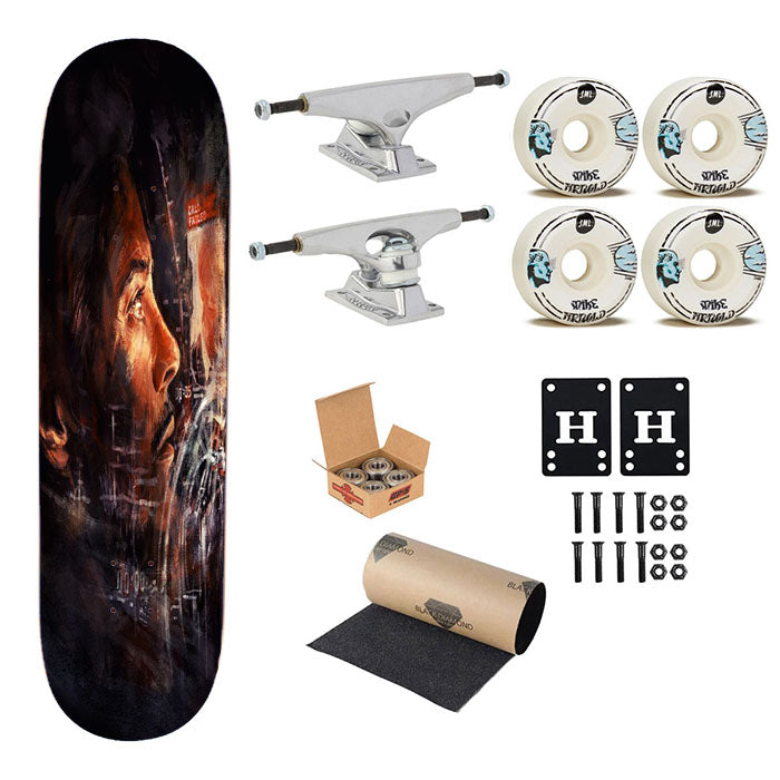 Tony Stark, Iron Man Skateboard Complete Board 8.0" X 31.75"