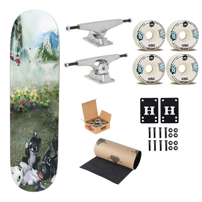 Toothless Babies In The Garden Skateboard Complete Board 8.0" X 31.75"
