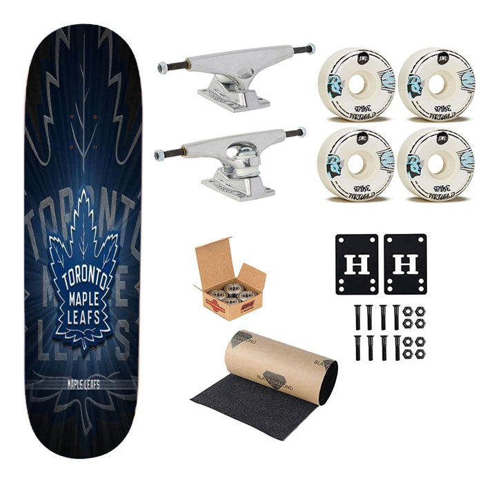 Toronto Maple Leafs 2 Skateboard Complete Board 8.0" X 31.75"