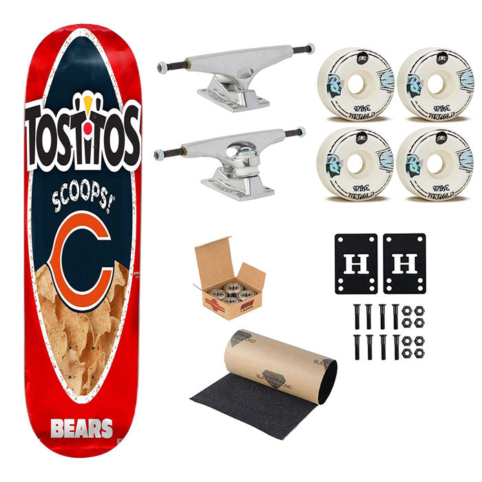 Tostitos Chicago Bears Skateboard Complete Board 8.0" X 31.75"