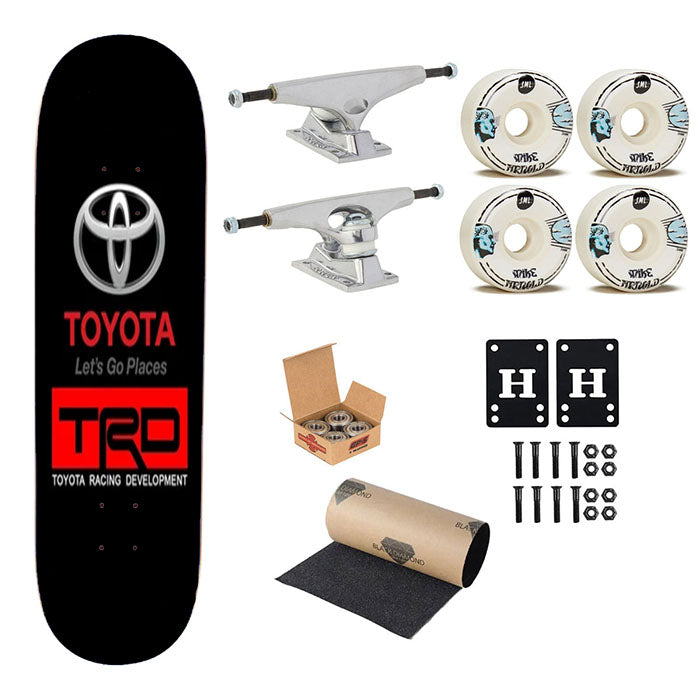 Toyota Trd Logo Skateboard Complete Board 8.0" X 31.75"