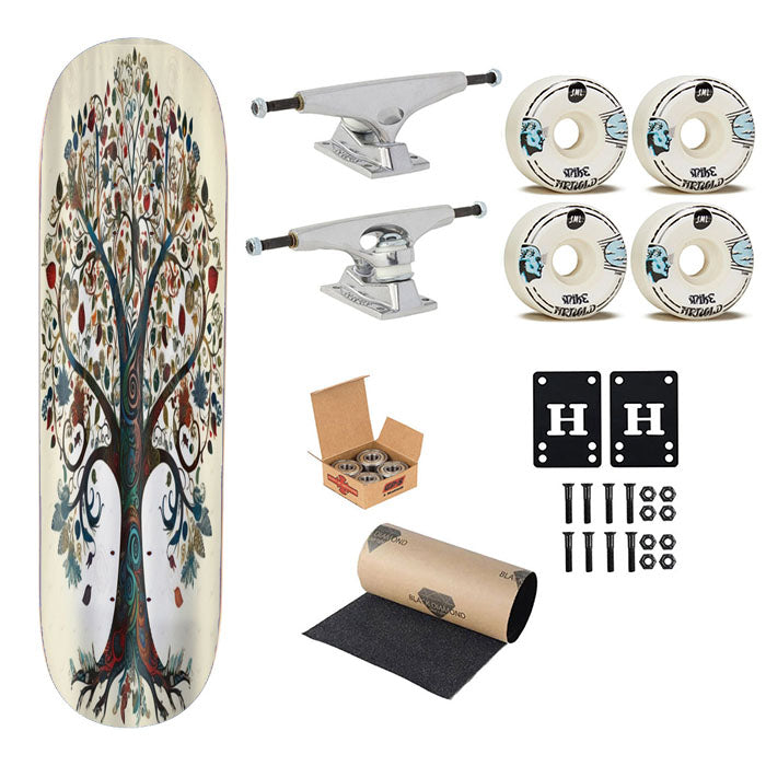 Tree Of Life Skateboard Complete Board 8.0" X 31.75"