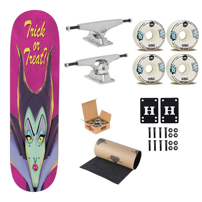 Trick Or Treat Maleficent Skateboard Complete Board 8.0" X 31.75"
