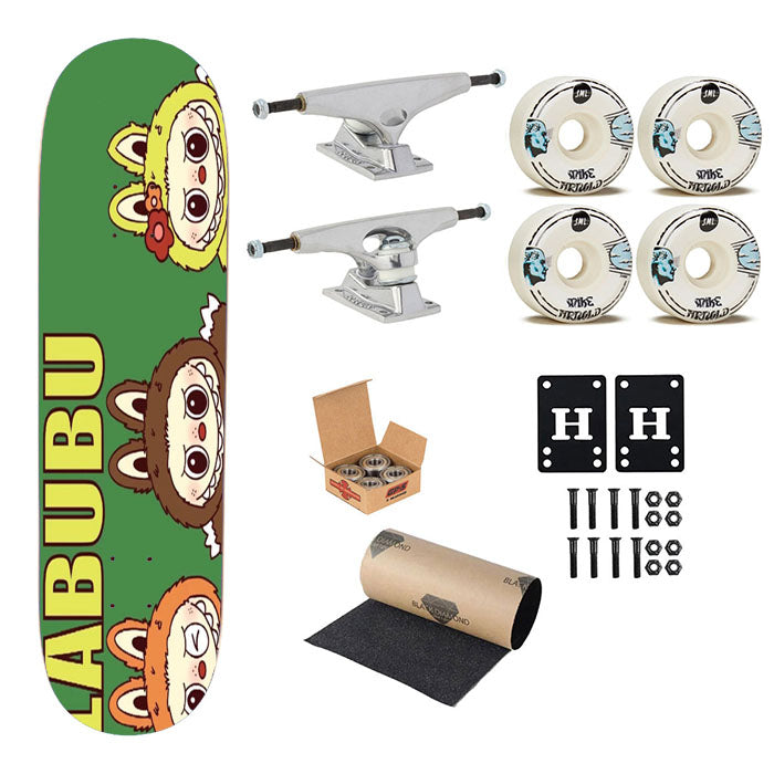 Trio Labubu Skateboard Complete Board 8.0" X 31.75"