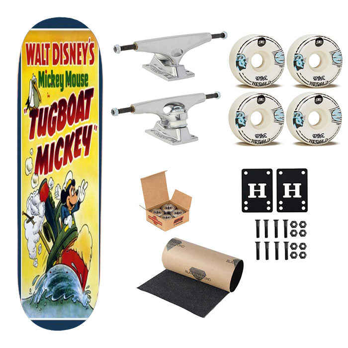 Tugboat Mickey Classic Poster Skateboard Complete Board 8.0" X 31.75"