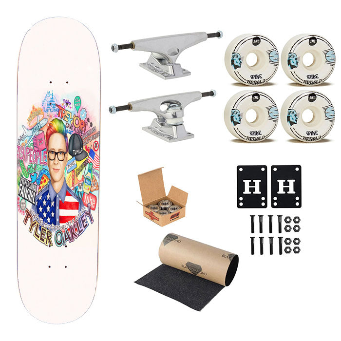 Tyler Oakley Fans Qoute Art Skateboard Complete Board 8.0" X 31.75"