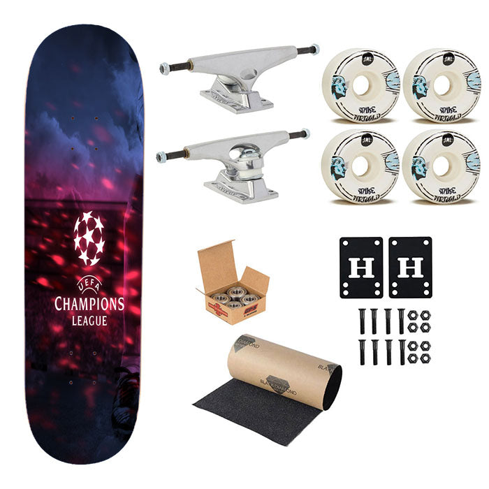 Uefa Champions League Skateboard Complete Board 8.0" X 31.75"