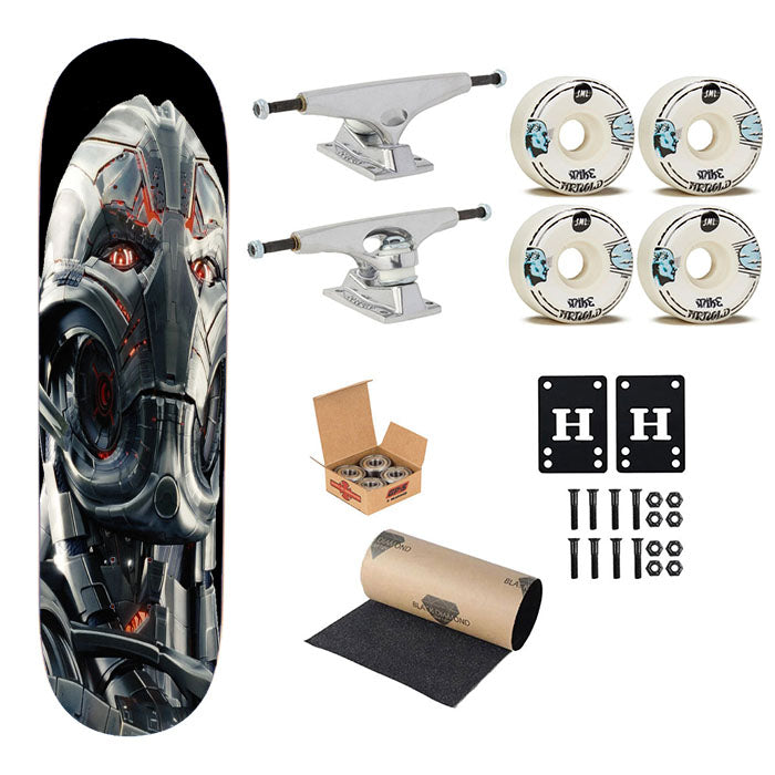 Ultron Marvel Avengers Skateboard Complete Board 8.0" X 31.75"