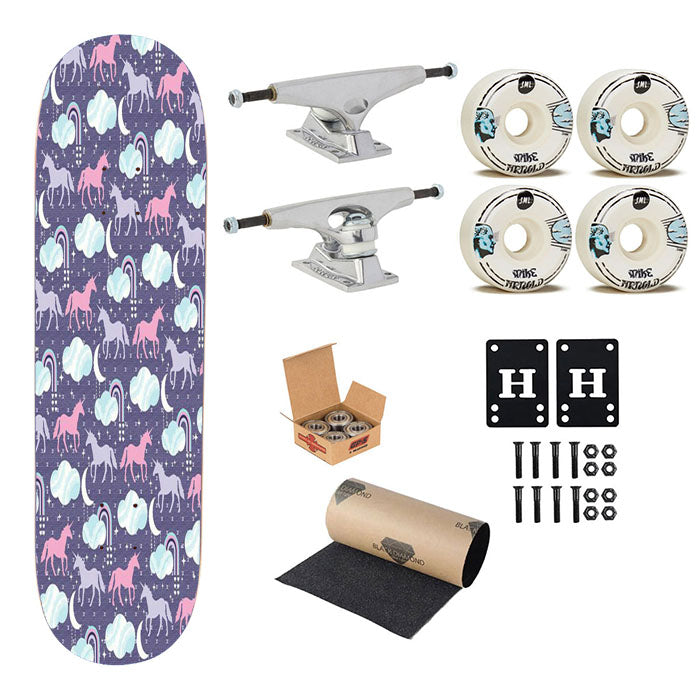 Uncle Pegasus Pattern Skateboard Complete Board 8.0" X 31.75"