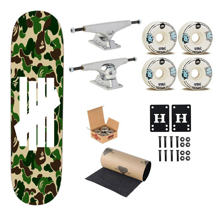 Undefeated Bape Shark Skateboard Complete Board 8.0" X 31.75"