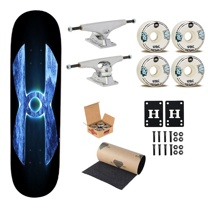 Under Armour Blue Skateboard Complete Board 8.0" X 31.75"