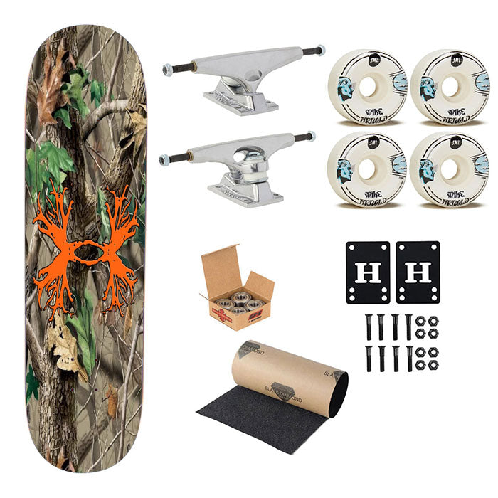 Under Armour Deer Real Tree Skateboard Complete Board 8.0" X 31.75"