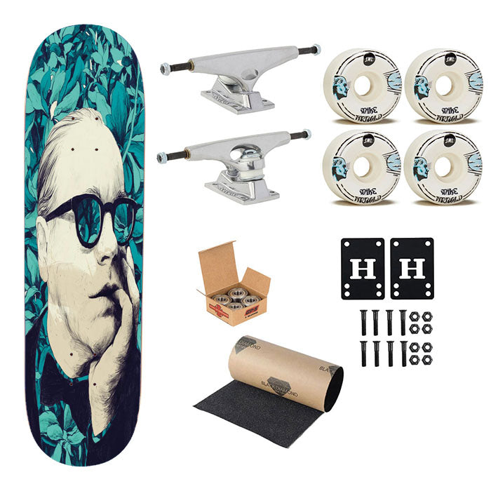 Under Cut Flowers Skateboard Complete Board 8.0" X 31.75"