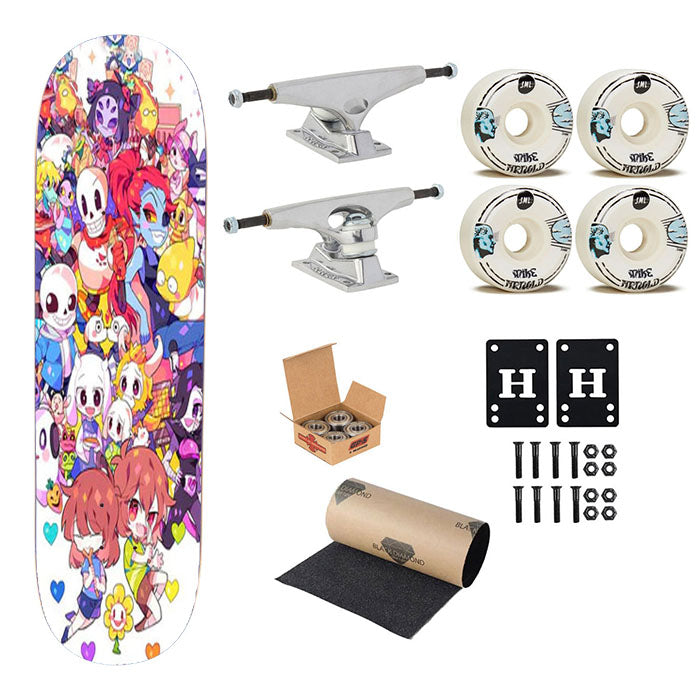 Undertale Cartoon Skateboard Complete Board 8.0" X 31.75"