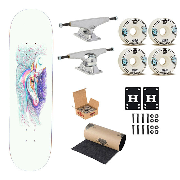 Unicorn Galaxy Artwork Skateboard Complete Board 8.0" X 31.75"