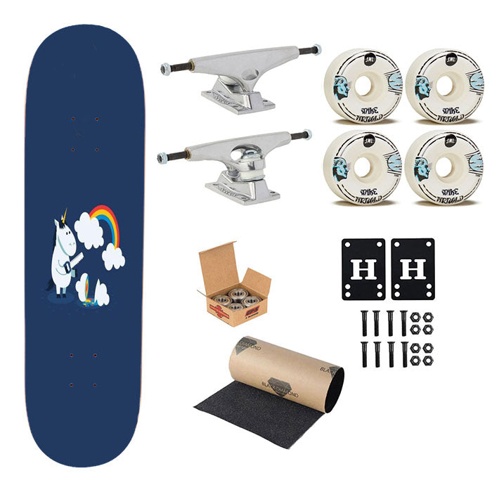 Unicorn Rainbow 52 Skateboard Complete Board 8.0" X 31.75"