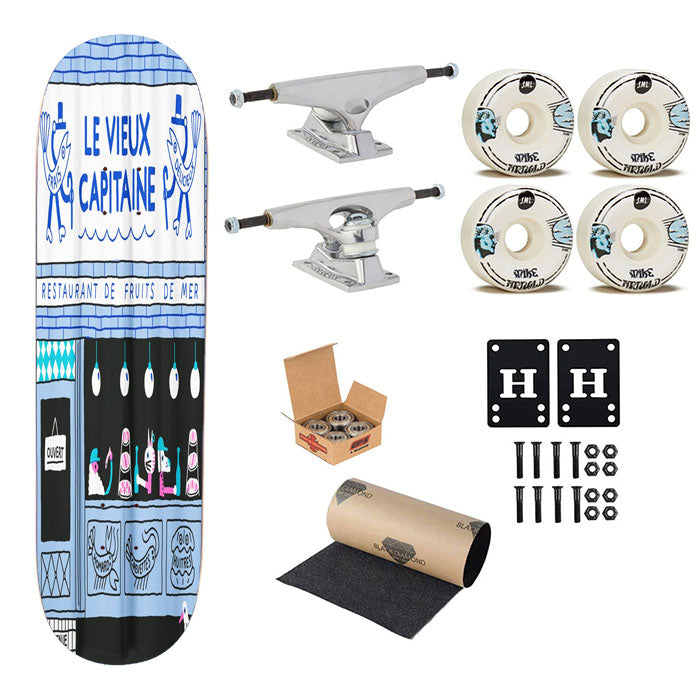 Unique Illustration Skateboard Complete Board 8.0" X 31.75"