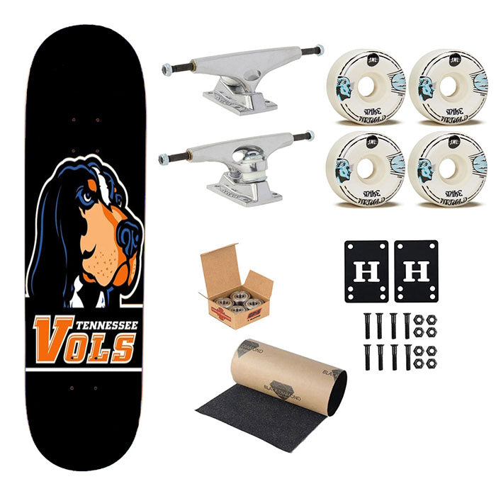 University Of Tennessee Ut Vols 2 Skateboard Complete Board 8.0" X 31.75"