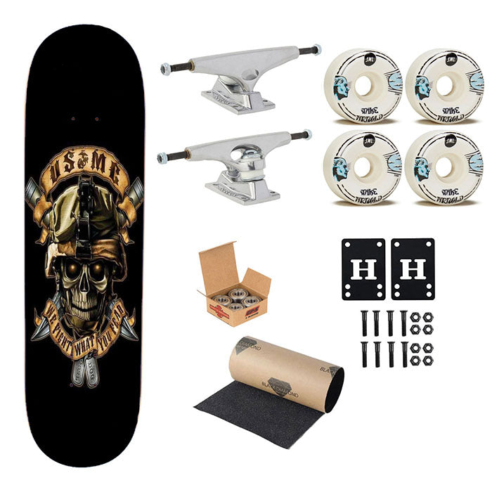 Usmc Marine Corps Skateboard Complete Board 8.0" X 31.75"