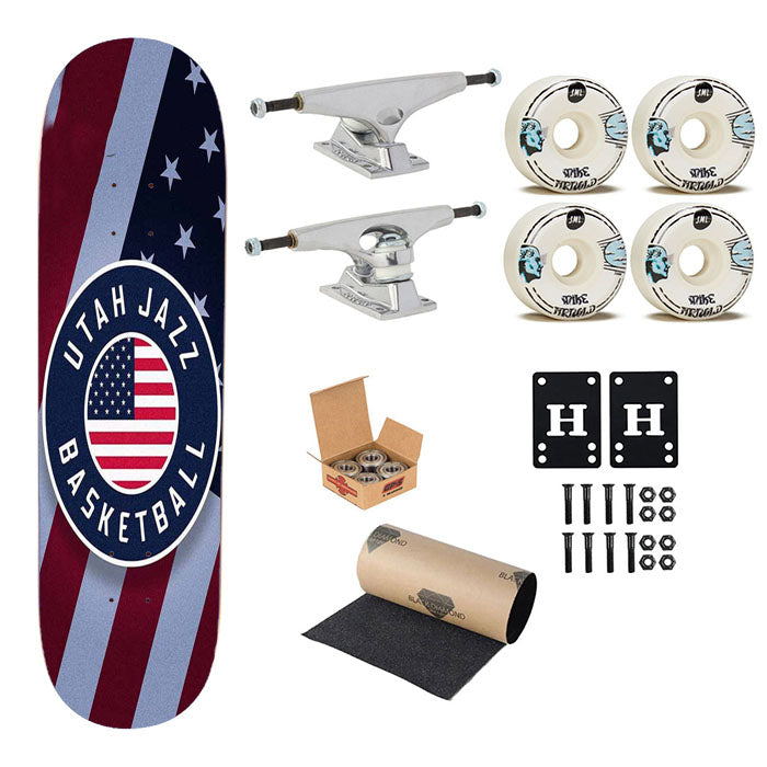 Utah Jazz Icon 2 Skateboard Complete Board 8.0" X 31.75"
