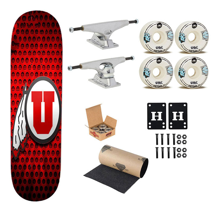 Utah Utes Skateboard Complete Board 8.0" X 31.75"